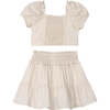 Bow Skirt Set, Cinnamon - Mixed Apparel Set - 2