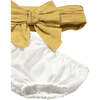 Floral Band Dress, Cream - Dresses - 4