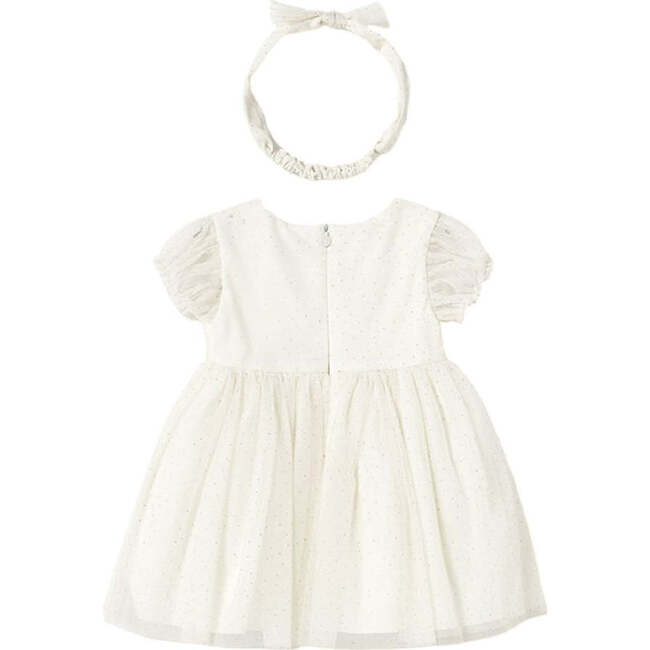 Chiffon Dress Headband Set, Natural - Dresses - 2