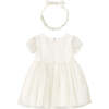 Chiffon Dress Headband Set, Natural - Dresses - 2