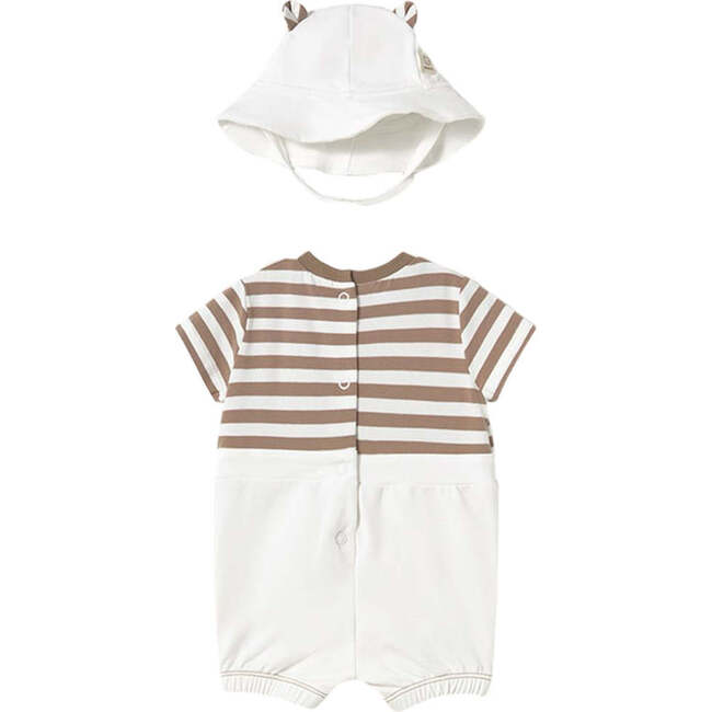 Muffin Teddy Knit Onesie Set, Brown - Onesies - 2
