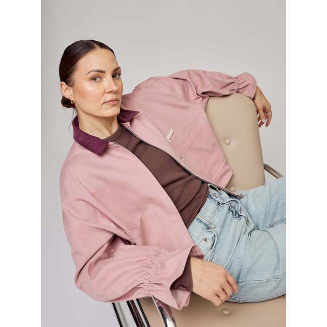 Women's Denim Jacket, Dawn Rose - Denim Jackets - 3