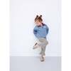Vichy Frilled Trousers, Foggy Brown - Pants - 2
