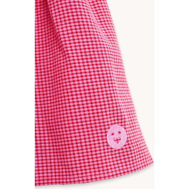 Vichy Frilled Top, Wild Berry - Tank Tops - 2