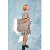 Women's Vichy Frilled Dress, Foggy Brown - Dresses - 4