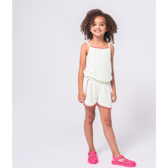 Novia Romper, Light Green Stripe - Rompers - 2