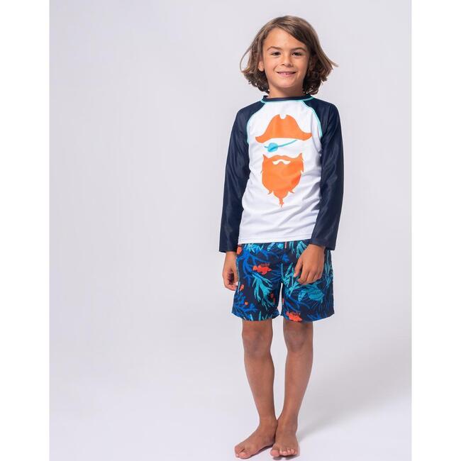 Mid Length Swim Trunks, Coral Reef - Swim Trunks - 2