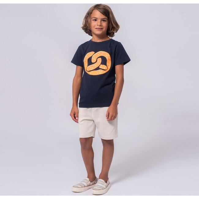 Graphic Short Sleeve Tee, Navy Blue - T-Shirts - 2