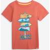 Graphic Short Sleeve Tee, Clay - T-Shirts - 1 - thumbnail