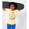 Graphic Short Sleeve Tee, Pale Yellow - T-Shirts - 3