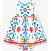 Baby Girl Dress In Poplin White/Multicolour - Dresses - 2