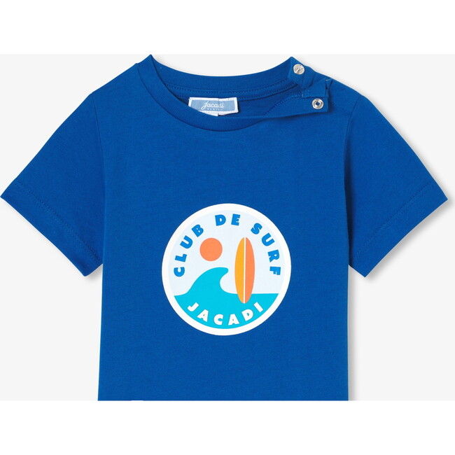 Baby Boy Short Sleeve  T-Shirt Prussian Blue - T-Shirts - 3