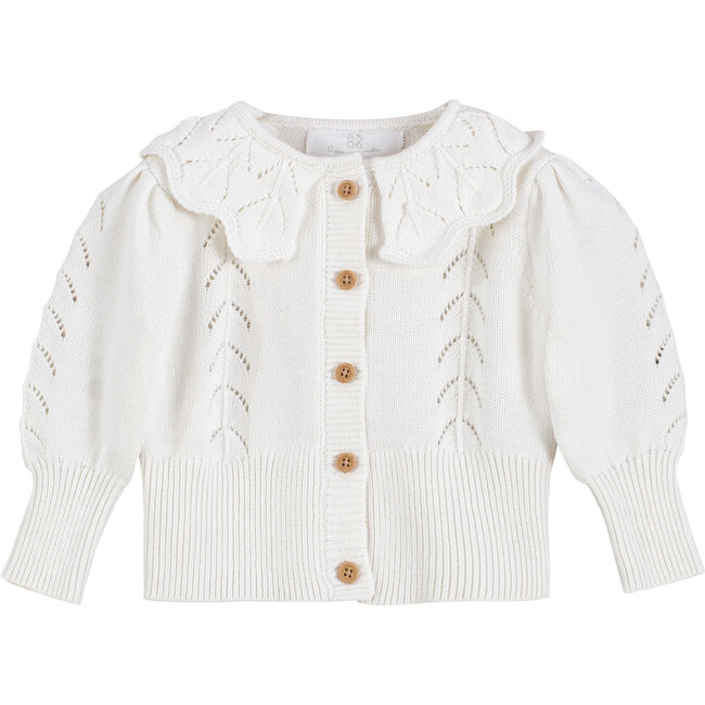 Francesca Cardigan, White - Cardigans - 1