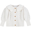Francesca Cardigan, White - Cardigans - 1 - thumbnail