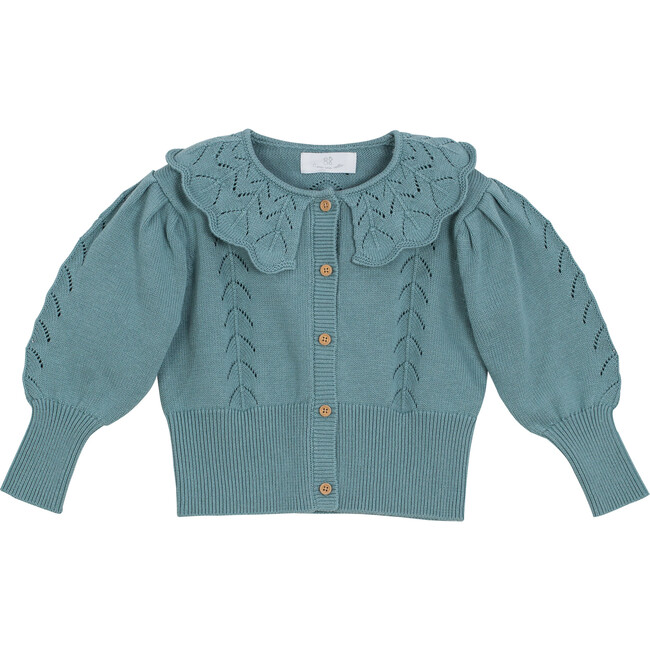 Francesca Cardigan, Powder Green - Cardigans - 1