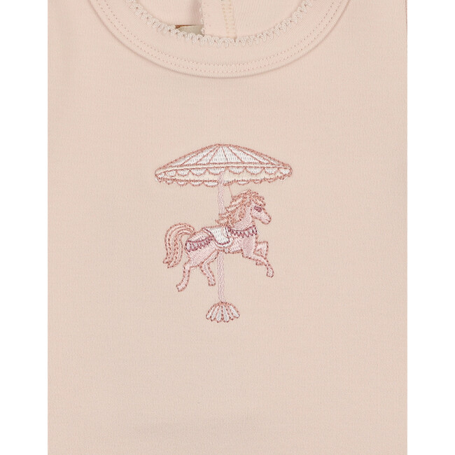 Prancing Pony Footie Barely Pink - Footie Pajamas - 3