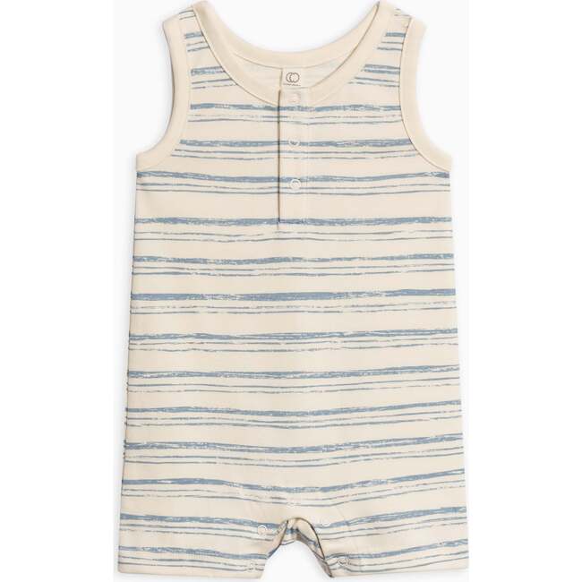 Nile Romper Wave Stripe / Rain