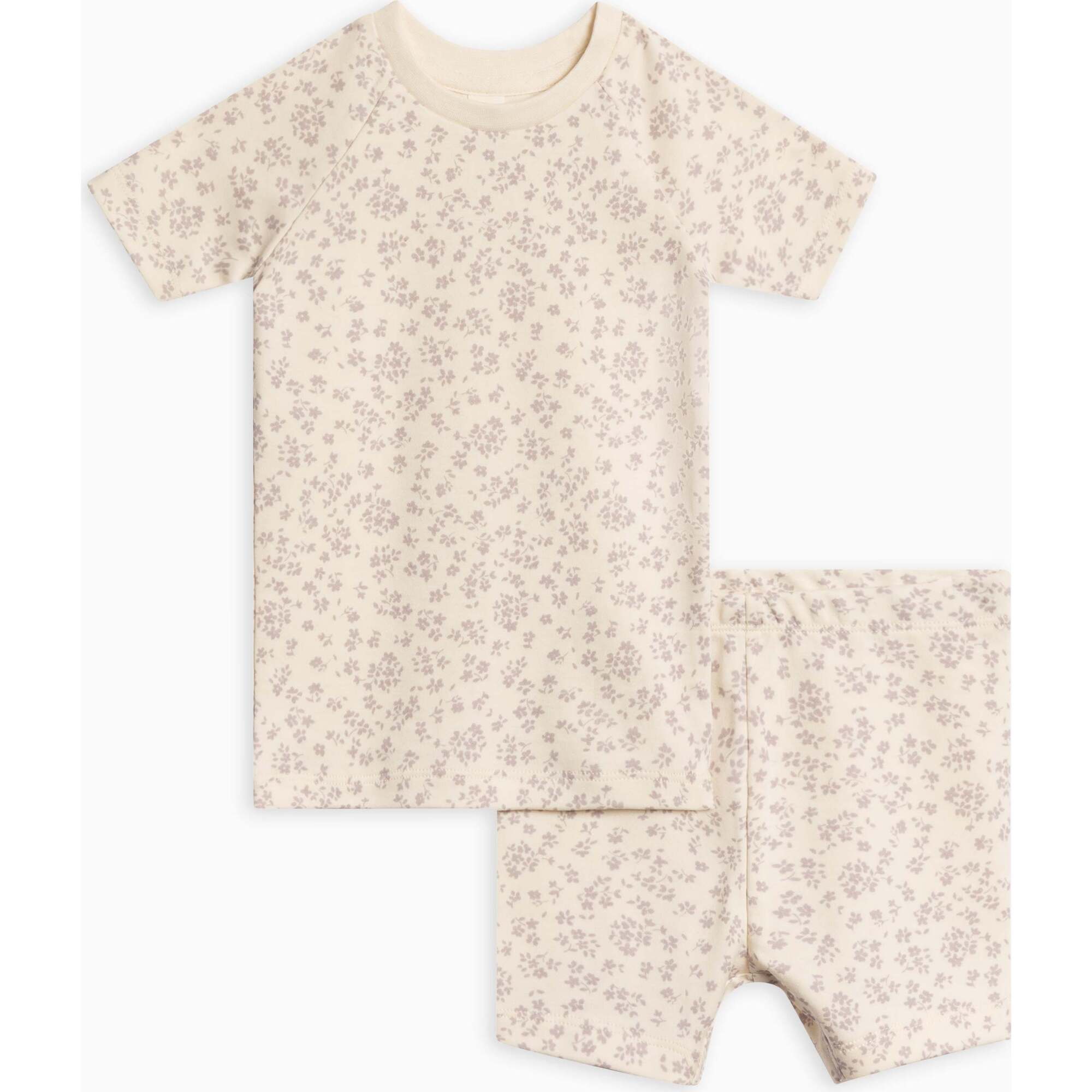 2-Piece Short Sleeve Jammie Set Maria Floral / Lilla - Pajamas - 1