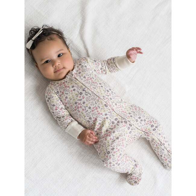 Peyton Zipper Sleeper Maria Floral / Lilla