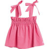 Women's Vichy Frilled Top, Wild Berry - Tank Tops - 1 - thumbnail