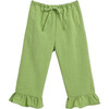 Vichy Frilled Trousers, Matcha Green - Pants - 1 - thumbnail