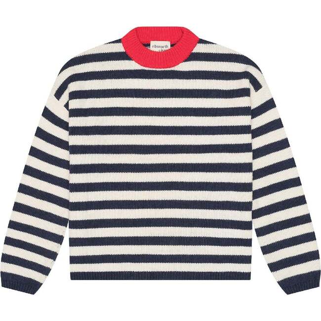 Sadie Crewneck Sweater, Stripe