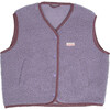 Merino Wool Vest, Lilac Cloud - Vests - 1 - thumbnail