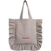 Frilled Bag, Foggy Brown - Bags - 1 - thumbnail