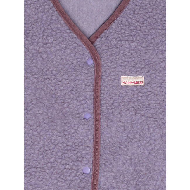Merino Wool Vest, Lilac Cloud - Vests - 5