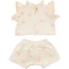 Mini Butterflies Pink Lola Top Jamie Short Set, Milk - Mixed Apparel Set - 2