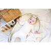 Ribbed Pineapple Footie and Beanie Set, Beige Girl - Footie Pajamas - 2