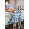 Blue Garden Romper, White Blue - Rompers - 3