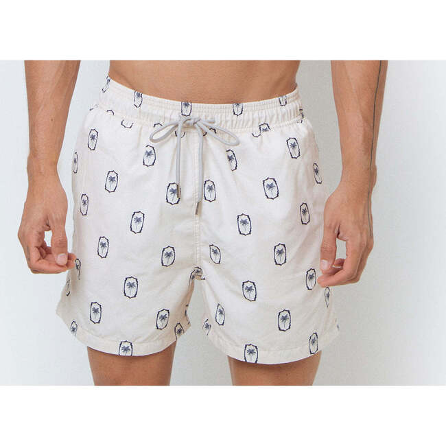Men's Tom Navy Palms Trunk - Swim Trunks - 2