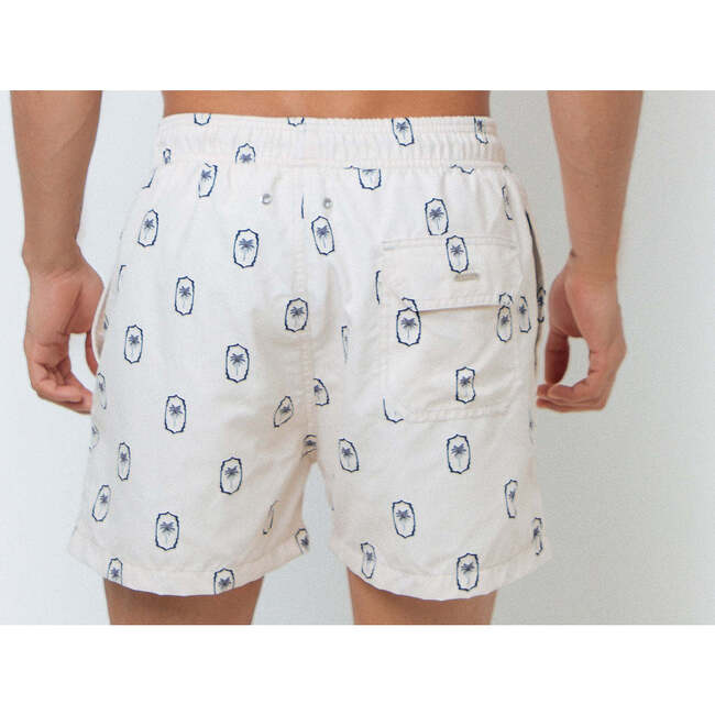 Men's Tom Navy Palms Trunk - Swim Trunks - 3