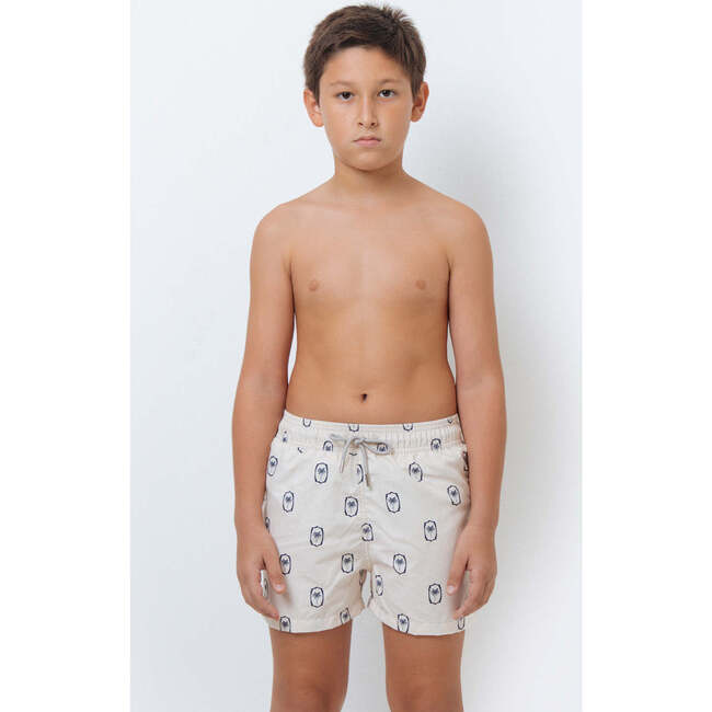 Ian Navy Palms Trunk Boy - Swim Trunks - 2