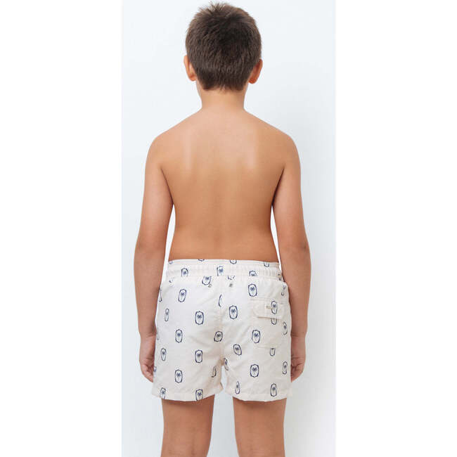 Ian Navy Palms Trunk Boy - Swim Trunks - 3