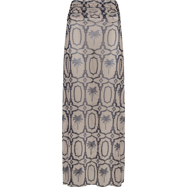 Alma Navy Palms Skirt
