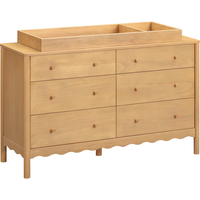 Swell 6-Drawer Assembled Dresser in Honey - Dressers - 3