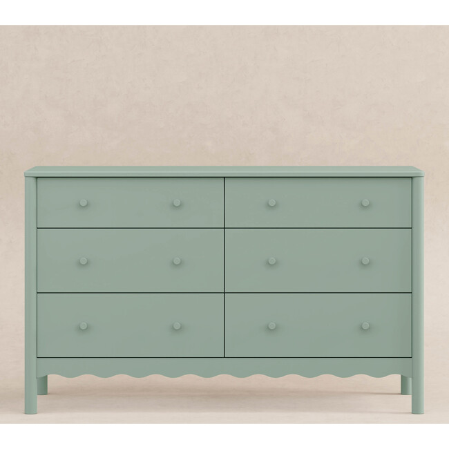Swell 6-Drawer Assembled Dresser in Light Sage - Dressers - 8
