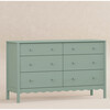 Swell 6-Drawer Assembled Dresser in Light Sage - Dressers - 9