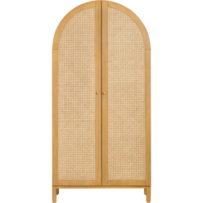 Bondi Cane Assembled Armoire in Honey