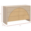 Moab 6-Drawer Assembled Dresser in Taupe / Ash - Dressers - 2
