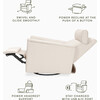 Willa Plus Power Glider Recliner w/ Power Headrest in Performance Ivory Boucle - Glider - 8