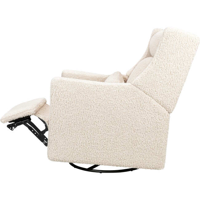 Kiwi Plus Power Recliner and Swivel Glider with Power Adjustable Headrest and USB Port in Almond Teddy Loop - Glider - 3