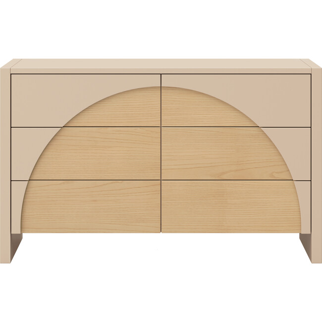 Moab 6-Drawer Assembled Dresser in Taupe / Ash - Dressers - 6