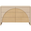 Moab 6-Drawer Assembled Dresser in Taupe / Ash - Dressers - 6