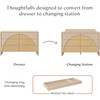 Moab 6-Drawer Assembled Dresser in Taupe / Ash - Dressers - 7
