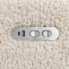 Kiwi Plus Power Recliner and Swivel Glider with Power Adjustable Headrest and USB Port in Almond Teddy Loop - Glider - 4