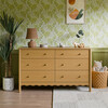 Swell 6-Drawer Assembled Dresser in Honey - Dressers - 11