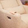 Kiwi Plus Power Recliner and Swivel Glider with Power Adjustable Headrest and USB Port in Almond Teddy Loop - Glider - 5